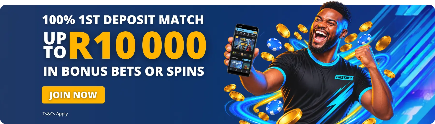 Firstbet 100% First Deposit Matching Bonus Promotion Desktop